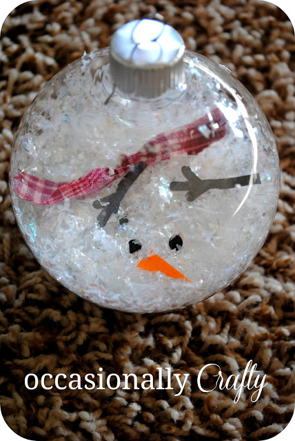 Melted Snowman Ornament.