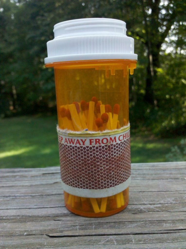 Pill Bottle Match Box.
