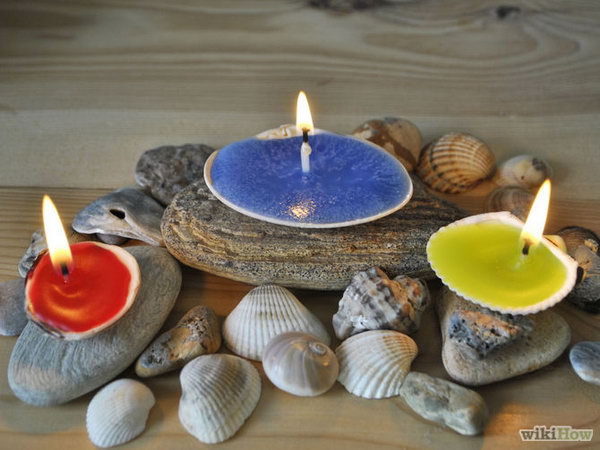 Shell Candle Holder.