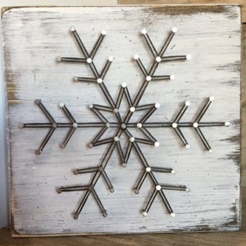 Snowflake craft project