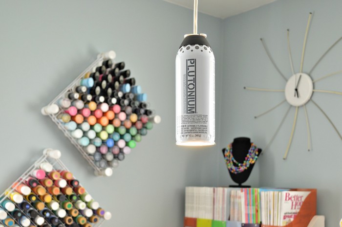 Spray Paint Can Pendant Lamp.