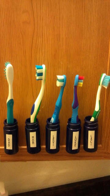 Toothbrush Holders.