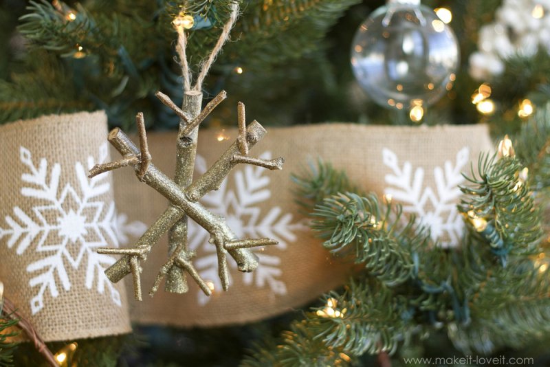 Twiggy snowflake Ornament.