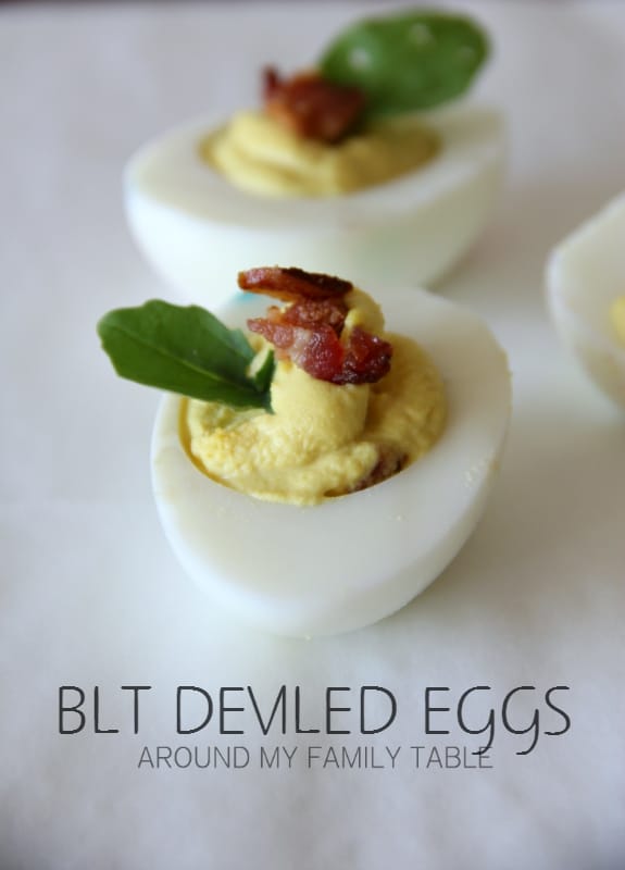 BLT Deviled Eggs by Around My Family Table