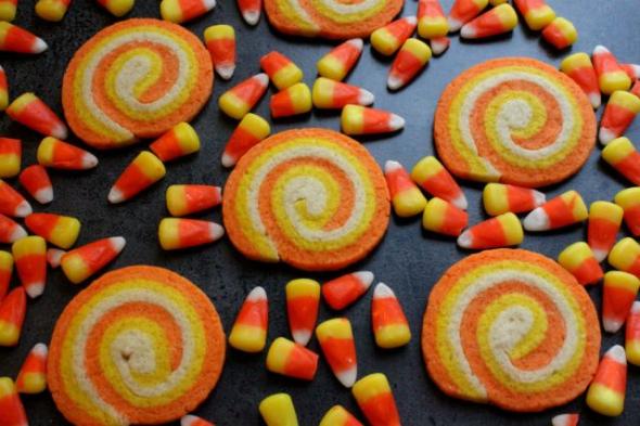 Candy Corn Swirl Cookies from The Simple, Sweet Life
