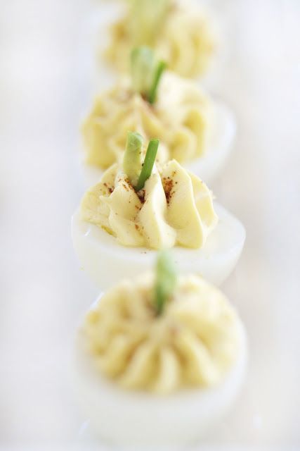 Cream Cheese Deviled Eggs by Epicurean Mom