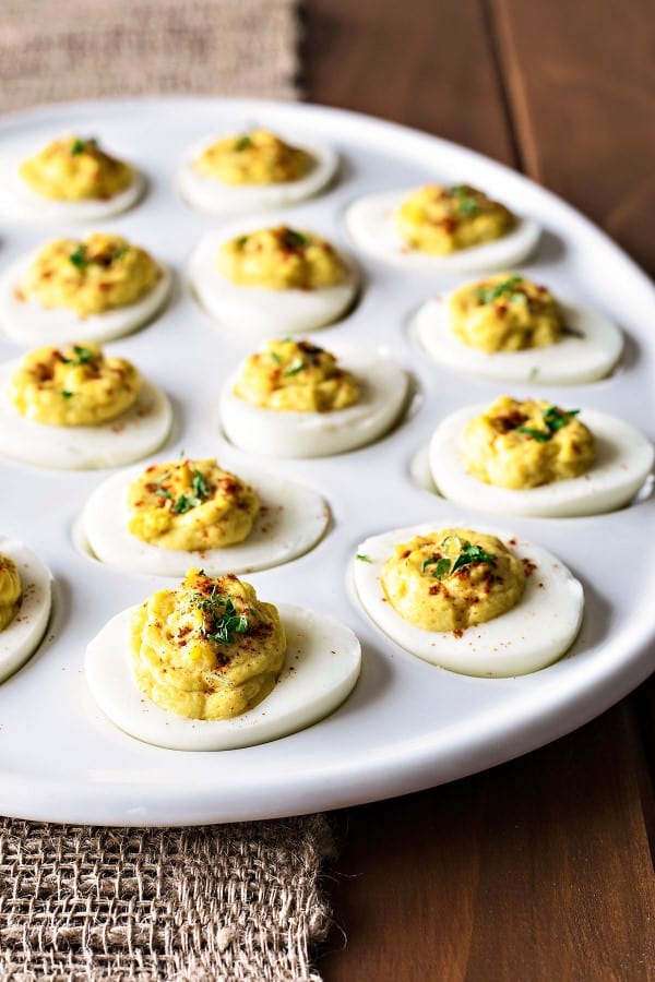 Crunchy Deviled Eggs by Homemade Hooplah
