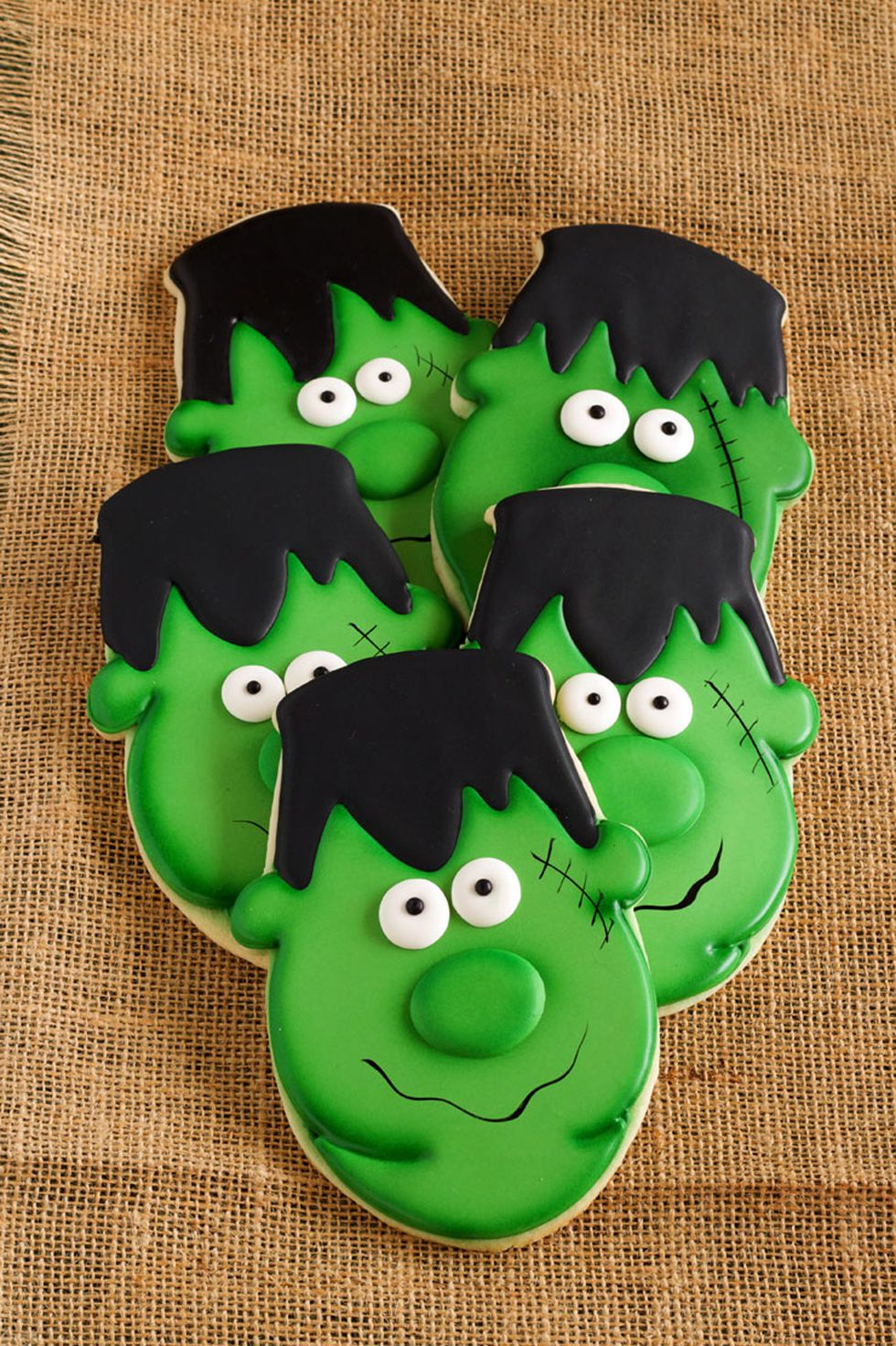 Easy Frankenstein Cookies from The Bearfoot Baker