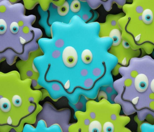Silly Decorated Monster Cookies from Sweet Sugarbelle