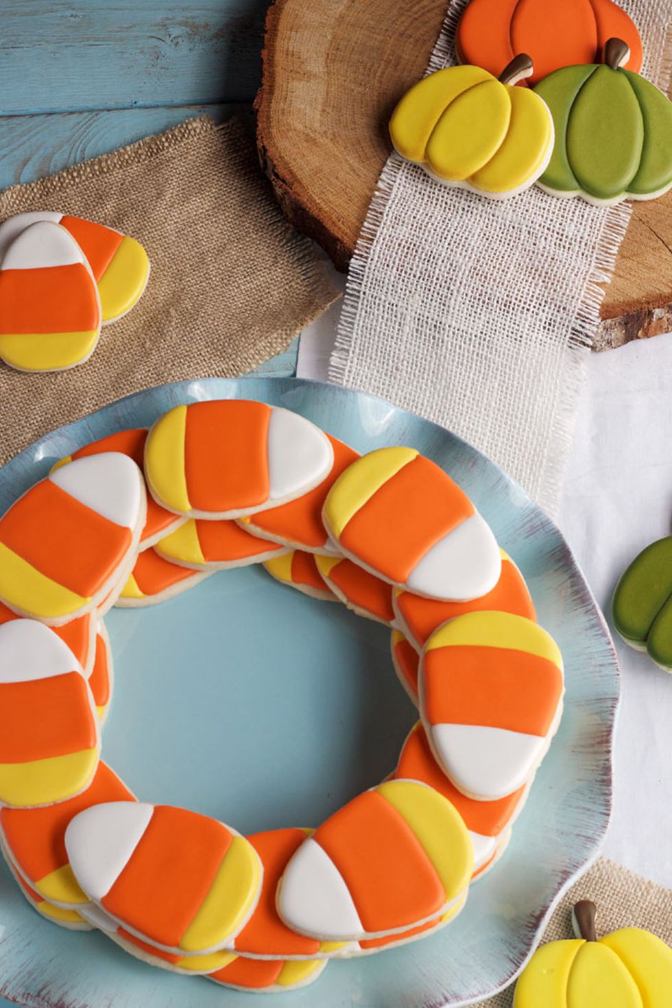 Simple Candy Corn Cookies from The Bearfoot Baker