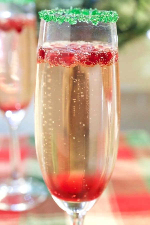 Christmas Champagne Cocktail Recipe.