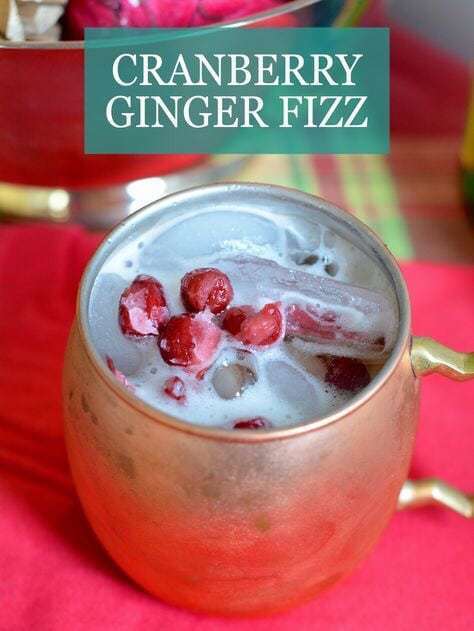 Cranberry Ginger Fizz.