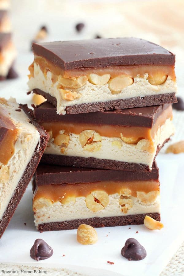 Homemade Snickers Bars by Roxana’s Home Baking