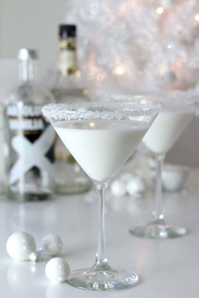 White Chocolate Snowflake Martini.