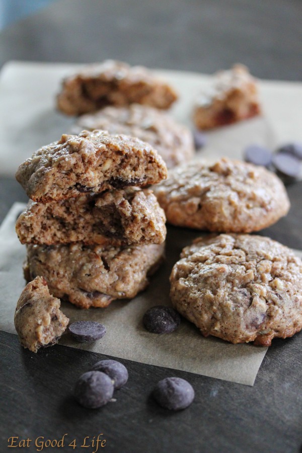 Almond Butter Chocolate Chip Cookies from Eat Good 4 Life