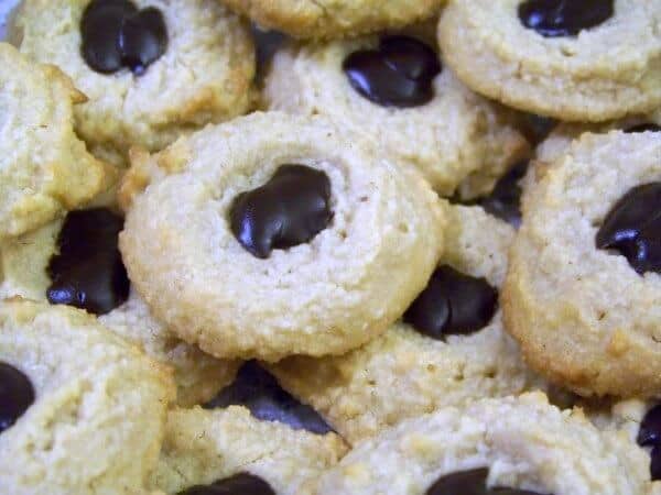 Almond Flour Thumbprint Cookies.