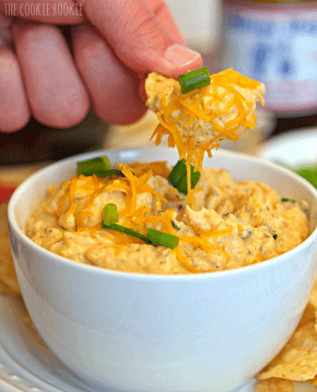 BBQ Chicken Dip by The Cookie Rookie
