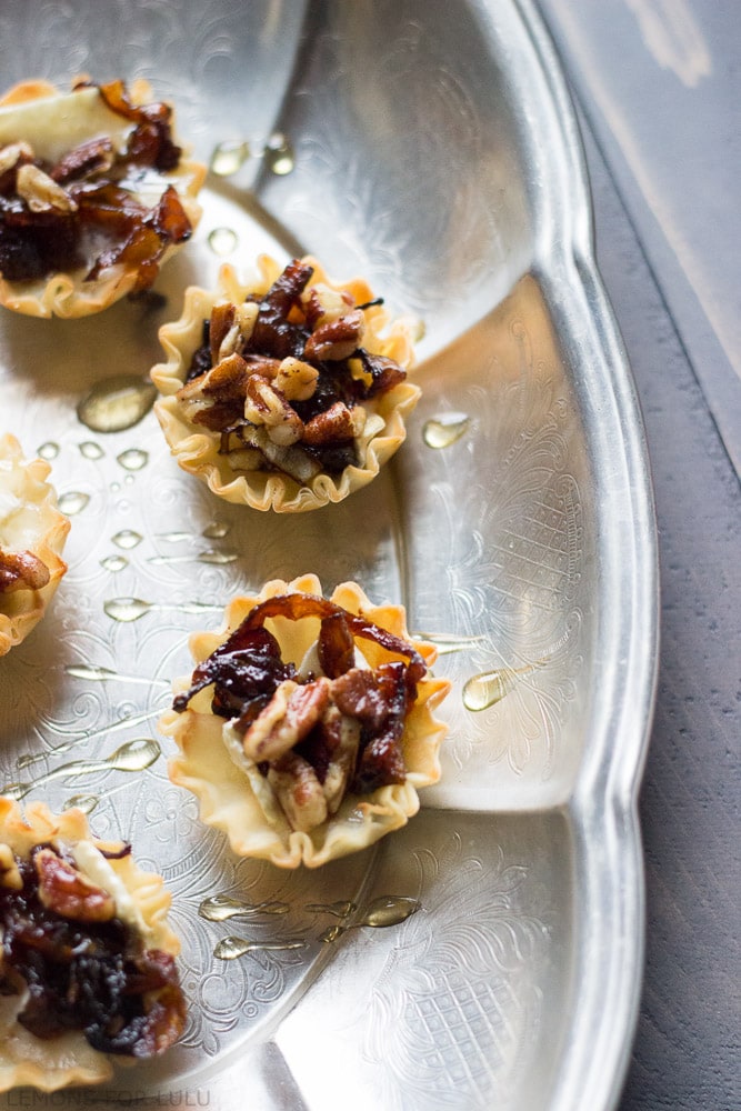 Baked Brie & Caramelized Onion Cups by Lemons for Lulu