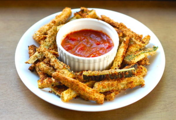 Baked zucchini fries from Pinch of Yum
