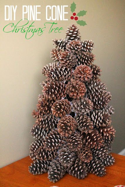 Beautiful Pinecone Christmas Tree.