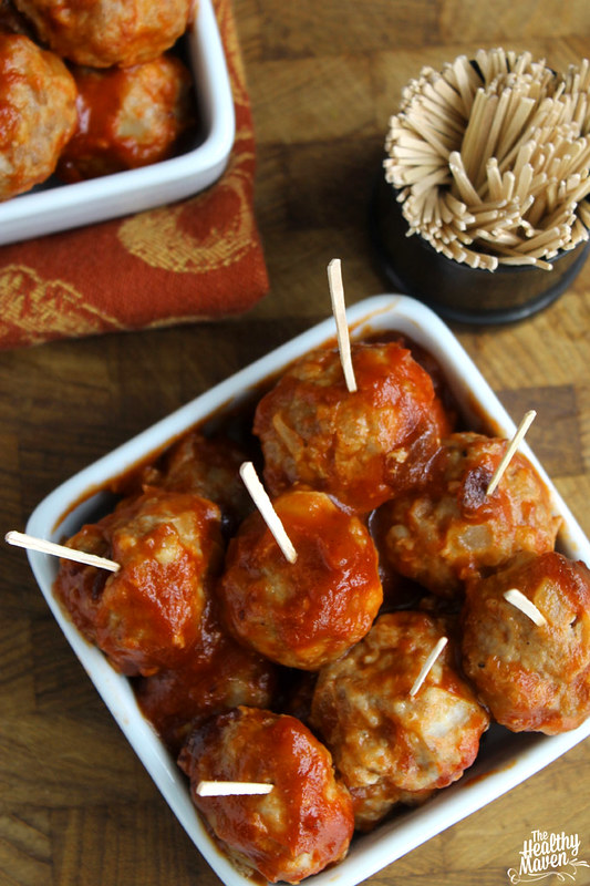 Champagne Turkey Meatballs by The Healthy Maven