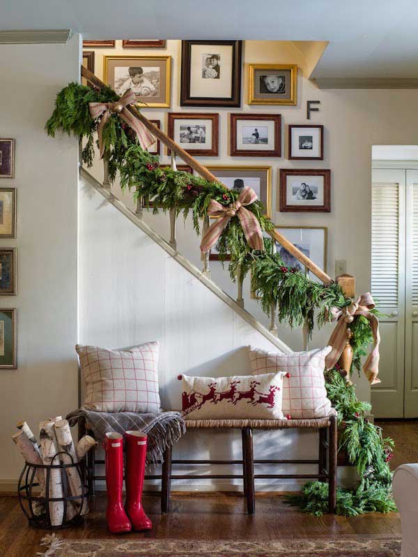Cheerful Christmas Staircase.