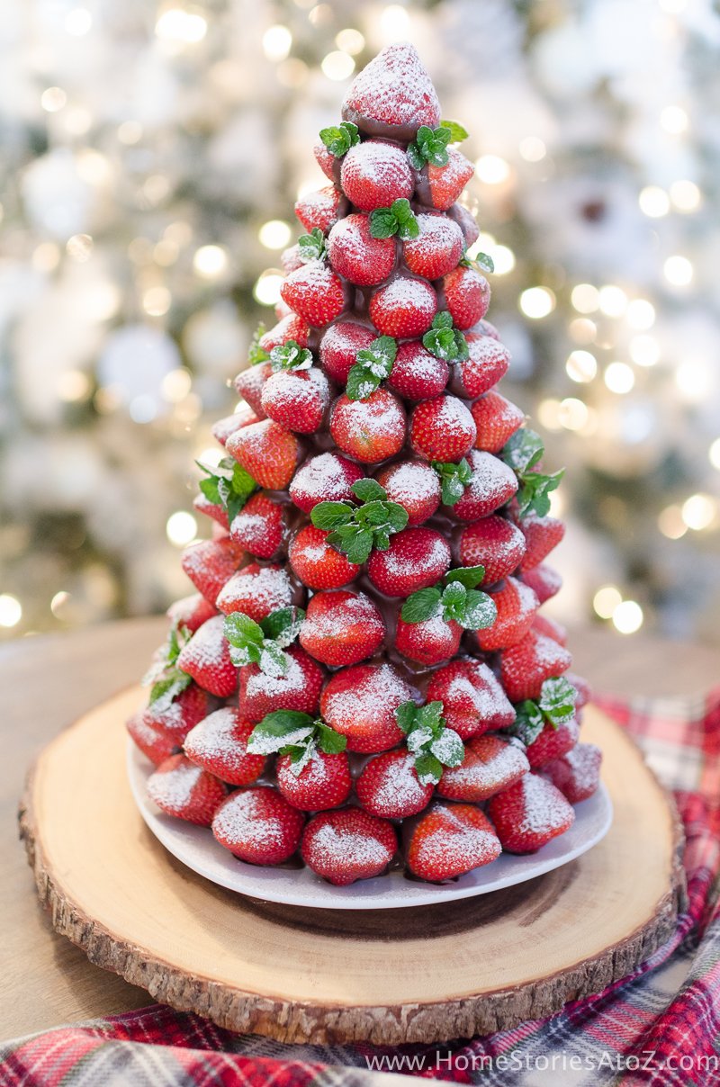 Chocolate Covered Strawberry Christmas Tree.