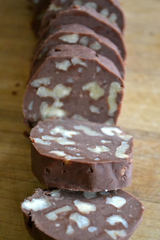 Chocolate Walnut Slice and Bake Shortbread Cookies