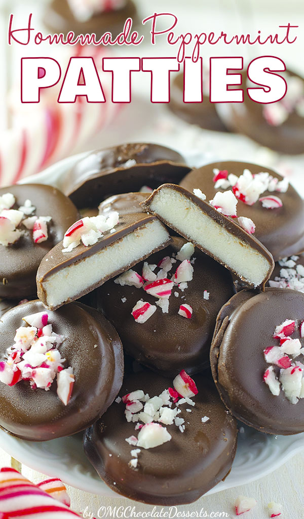 Christmas Peppermint Patties from OMG Chocolate Desserts
