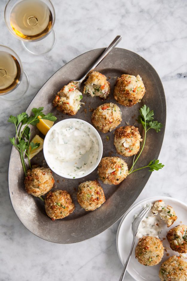 Crab Cake Poppers.