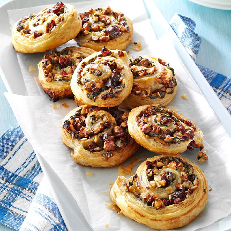 Cranberry brie pastry pinwheels from Taste of Home