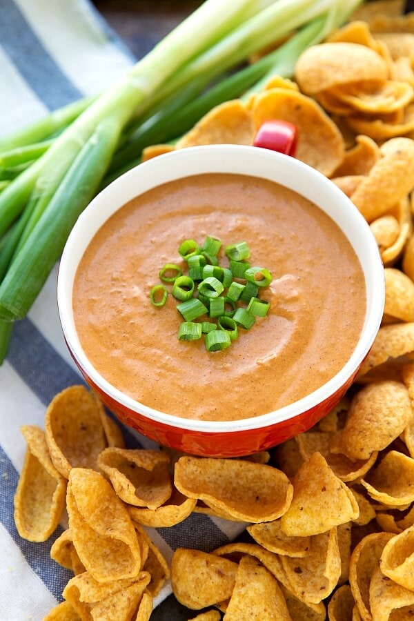 Crockpot Creamy Chili Cheese Dip by Chelsea’s Messy Apron