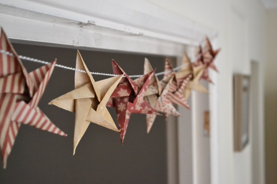 DIY Origami Star Garland By Girl About Townhouse