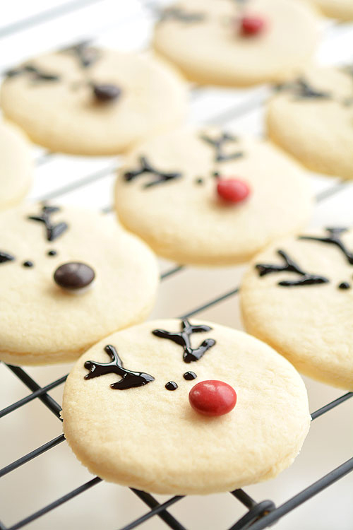 Easy Reindeer Sugar Cookies from One Little Project