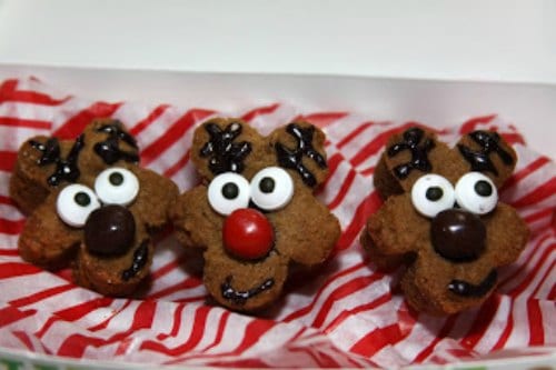 Gingerbread Reindeer cookies from For The Love Of Food