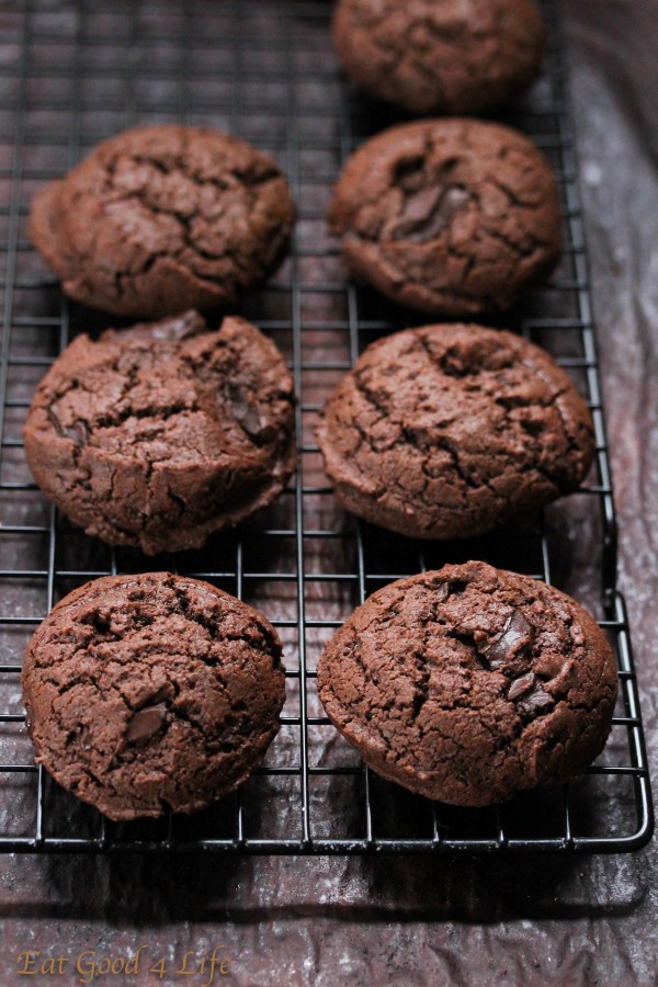 Gluten Free Double Chocolate Chunk Cookies from Eat Good 4 Life