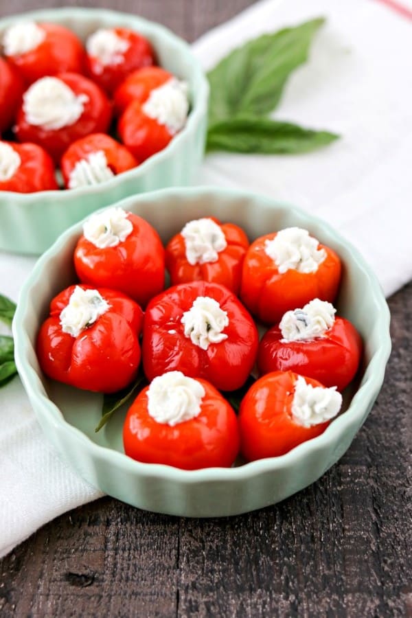 Goat Cheese Stuffed Sweet Peppers by Certified Pastry Afficiando