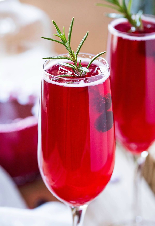 Healthy And Festive Cranberry Mimosa Recipe from Watch What U Eat