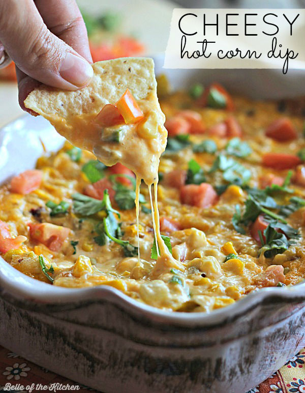 Hot Cheesy Corn Dip by Belle of the Kitchen