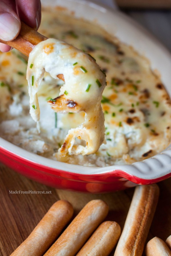 Hot Roasted Cauliflower and Cheddar Dip by Made From Pinterest