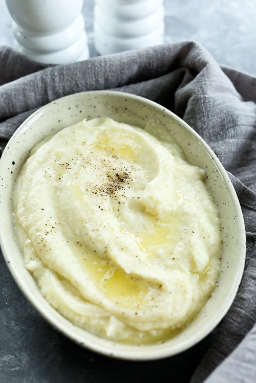 Instant Pot Mashed Cauliflower from Happy Healthy Mama