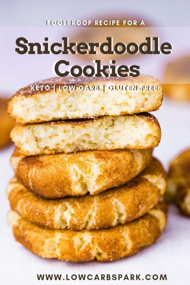 Keto Snickerdoodle Cookies by Low Carb Spark