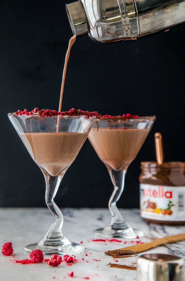 Nutella Raspberry Martini from Dessert for Two