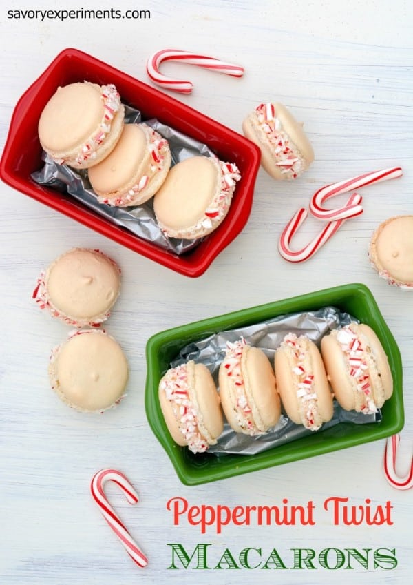 Peppermint Twist Macarons by Savory Experiments