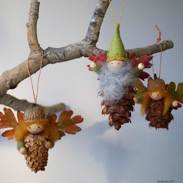 Pinecone Fairy Ornaments.