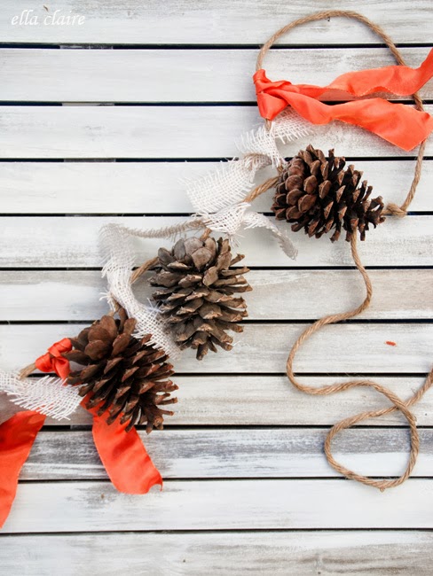 Pinecone Garland by Ella Claire Inspired