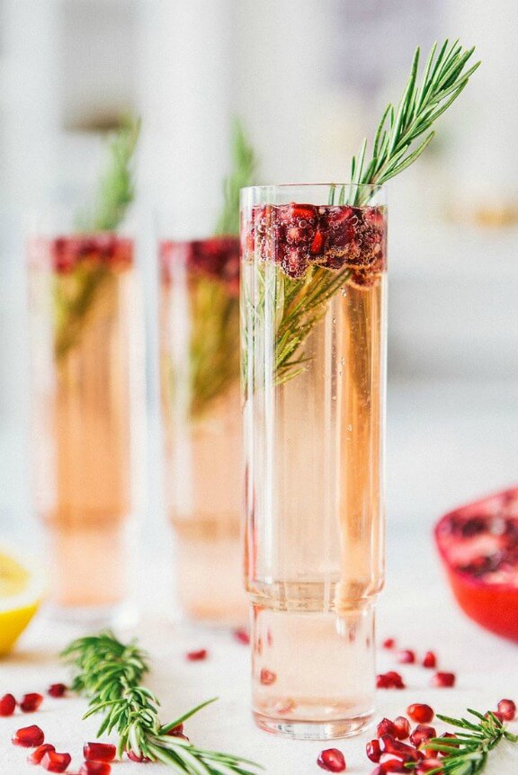 Pomegranate Rosemary Spritzer by A House in the Hills
