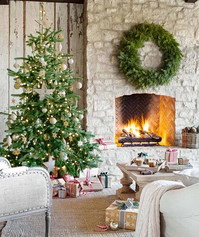 Rustic Christmas Tree by Country Living
