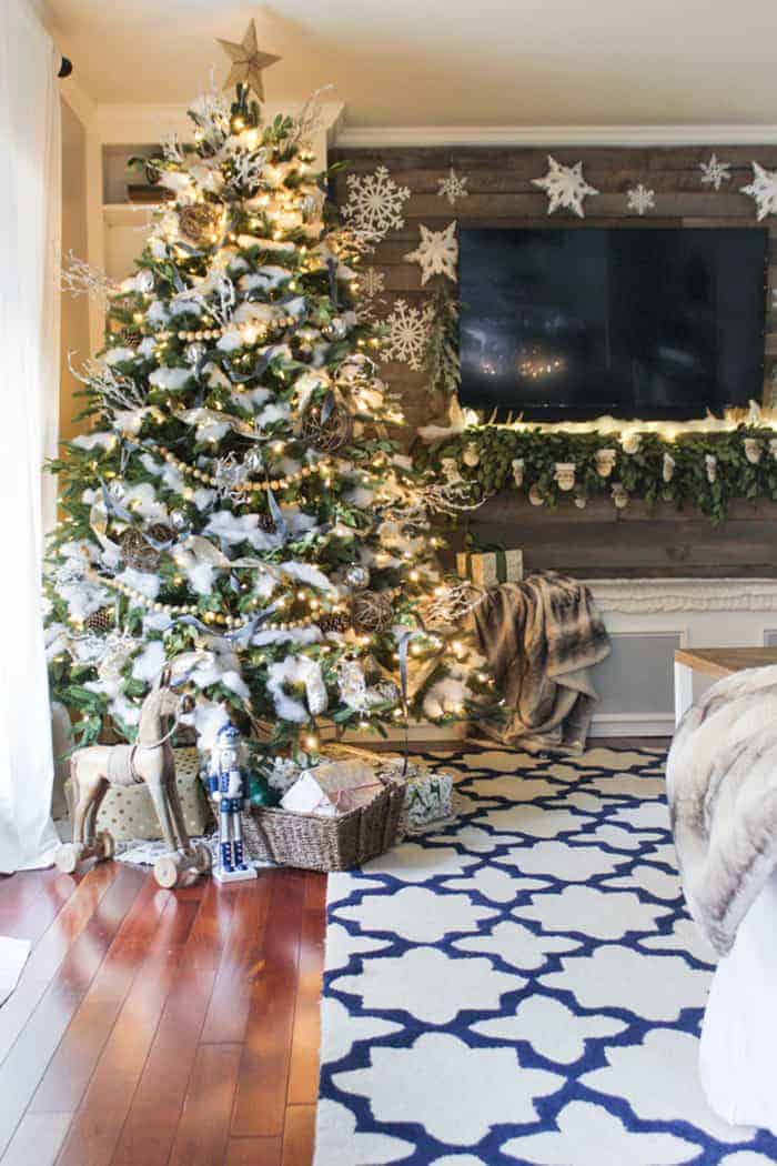 Rustic Christmas Tree by Shades of Blue Interiors