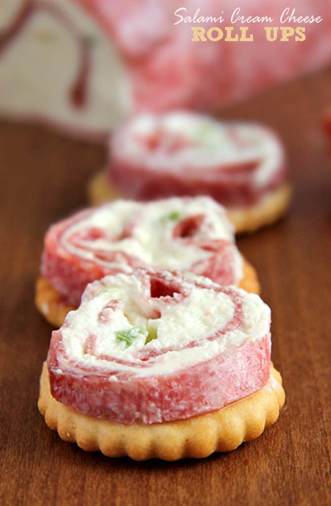 Salami and Cheese Cracker Roll Ups